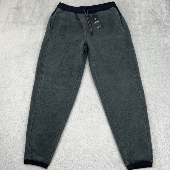 Allbirds Fleece Merino Wool Blend Joggers Drawstring Pockets Natural‎ Black M - Picture 1 of 11